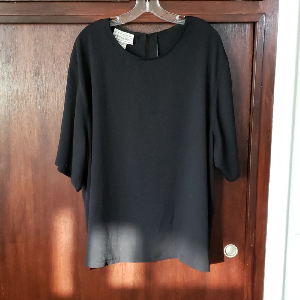 Black blouse.